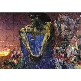 Cakapuzzle Mikhail Vrubel İblis Oturmuş 120 Parça Ahşap Puzzle