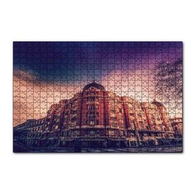 Cakapuzzle Mimari Kırmızı Köşe Bina 120 Parça Ahşap Puzzle