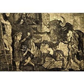 Cakapuzzle Minotauromachy 1935 by Pablo Picasso 120 Parça Ahşap Puzzle