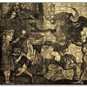 Cakapuzzle Minotauromachy 1935 By Pablo Picasso Mdf 120 Parça Puzzle