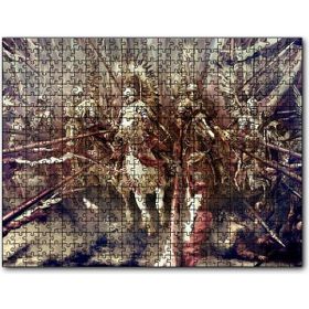 Cakapuzzle Mızraklı Zırhlı Süvariler Cephede Yağlıboya Mdf 1000 Parça Puzzle
