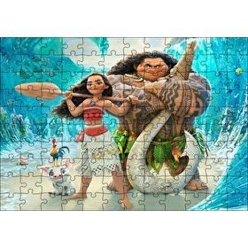 Cakapuzzle Moana Animasyon Filmi Ve Hayvanlar 120 Parça Ahşap Puzzle