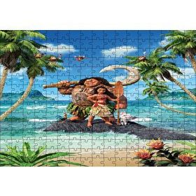 Cakapuzzle Moana Sahil Pozu 120 Parça Ahşap Puzzle