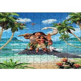 Cakapuzzle Moana Sahil Pozu 120 Parça Ahşap Puzzle