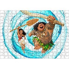 Cakapuzzle Moana Ve Maui Su Girdabı Görseli 120 Parça Ahşap Puzzle
