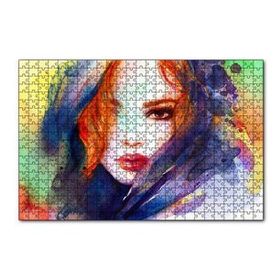 Cakapuzzle Modern Sanat Başı Örtülü Kadın 120 Parça Ahşap Puzzle