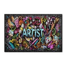 Cakapuzzle Modern Sanat Boyama Sanatı Aletleri 120 Parça Ahşap Puzzle