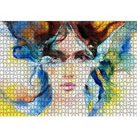 Cakapuzzle Modern Sanat Göz Bebegindeki Kuşlar 120 Parça Ahşap Puzzle