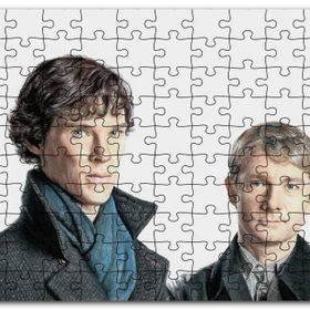 Cakapuzzle Modern Sherlock Holmes ve Dr Watson Mdf 255 Parça Puzzle
