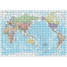 Cakapuzzle Modern ve Güncel Dünya Haritası 500 Parça Puzzle