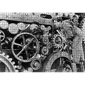 Cakapuzzle Modern Zamanlarda Charlie Chaplin2 Mdf 1000 Parça Puzzle