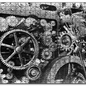 Cakapuzzle Modern Zamanlarda Charlie Chaplin2 Mdf 120 Parça Puzzle