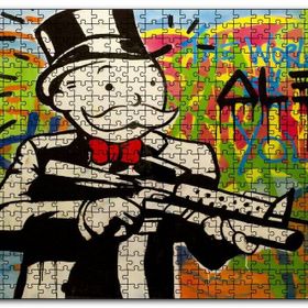 Cakapuzzle Monopoly Savaşları Mdf 120 Parça Puzzle