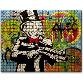 Cakapuzzle Monopoly Savaşları Mdf 120 Parça Puzzle