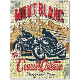 Cakapuzzle Mont Blanc Motorsiklet Hız Yarışı Görseli Ahşap 500 Parça Puzzle