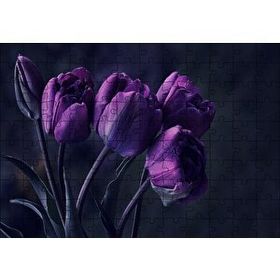 Cakapuzzle Mor Laleler 120 Parça Ahşap Puzzle