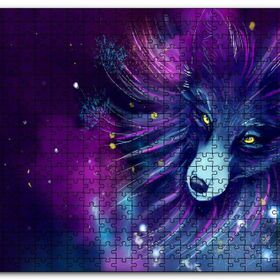 Cakapuzzle Mor Tilki Işıltılar Mdf 1000 Parça Puzzle