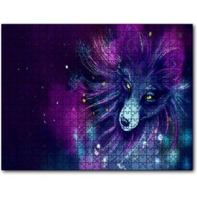 Cakapuzzle Mor Tilki Işıltılar Mdf 120 Parça Puzzle
