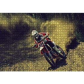 Cakapuzzle Motokros Spin 120 Parça Ahşap Puzzle