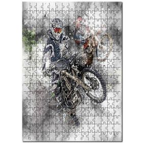 Cakapuzzle Motokros Spor Motosikletler Görseli Mdf 120 Parça Puzzle