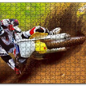 Cakapuzzle Motokros Spor Yarışı Anları Mdf 1000 Parça Puzzle