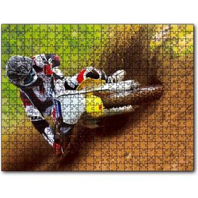 Cakapuzzle Motokros Spor Yarışı Anları Mdf 1000 Parça Puzzle