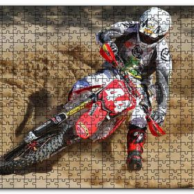 Cakapuzzle Motokros ve Çöl Kumları Mdf 120 Parça Puzzle