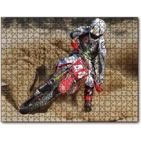 Cakapuzzle Motokros ve Çöl Kumları Mdf 120 Parça Puzzle