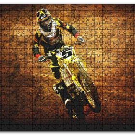 Cakapuzzle Motokros Vintage Tarzı Görsel Mdf 120 Parça Puzzle