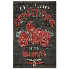 Cakapuzzle Motor Yarışı İlanı Görseli Ahşap 1000 Parça Puzzle
