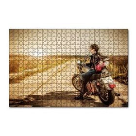 Cakapuzzle Motorcu Gezgin Kız Görseli 120 Parça Ahşap Puzzle