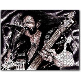 Cakapuzzle Motörhead Elektrogitar Karikatürize Çizim Mdf 120 Parça Puzzle
