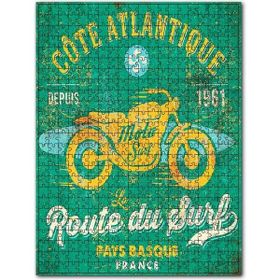 Cakapuzzle Motorsiklet ve Sörs Afişi Görsel Ahşap 255 Parça Puzzle
