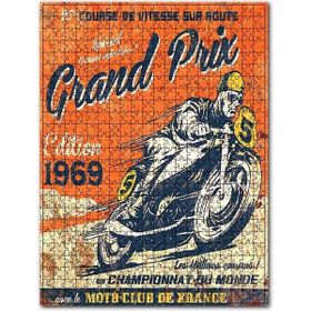 Cakapuzzle Motorsiklet Yarışı Afişi Görseli 500 Parça Puzzle