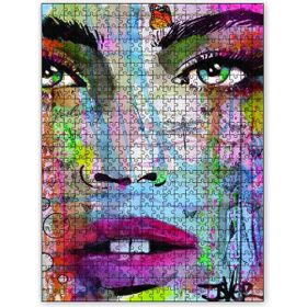 Cakapuzzle Mozaik Kadın Portresi 1000 Parça Puzzle