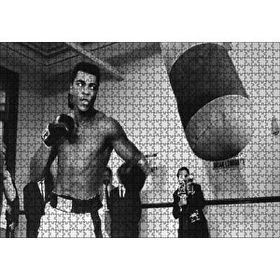 Cakapuzzle Muhammed Ali Khaliah Antrenmanda 120 Parça Ahşap Puzzle