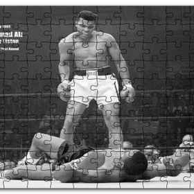 Cakapuzzle Muhammed Ali Khaliah Nakavt 1965 Görsel Mdf 120 Parça Puzzle