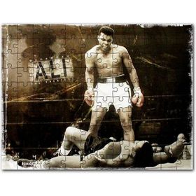 Cakapuzzle Muhammed Ali Khaliah Nakavut Eskitilmiş Görsel Mdf 1000 Parça Puzzle
