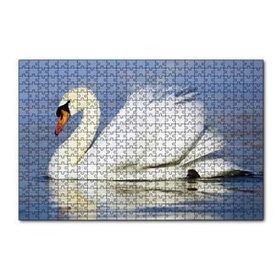 Cakapuzzle Muhteşem Beyaz Kuğu 120 Parça Ahşap Puzzle