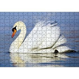 Cakapuzzle Muhteşem Beyaz Kuğu 120 Parça Ahşap Puzzle