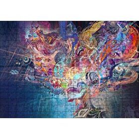 Cakapuzzle Muhteşem Beynimizdeki İmgeler Tribal Sanat 120 Parça Ahşap Puzzle