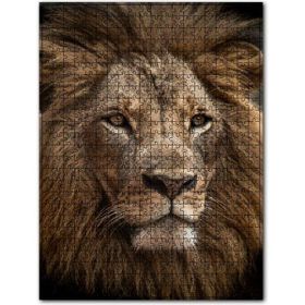 Cakapuzzle Muhteşem Erkek Aslan Yakın Çekim Ahşap 1000 Parça Puzzle