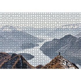 Cakapuzzle Muhteşem Göl ve Dağ Manzarası 120 Parça Ahşap Puzzle