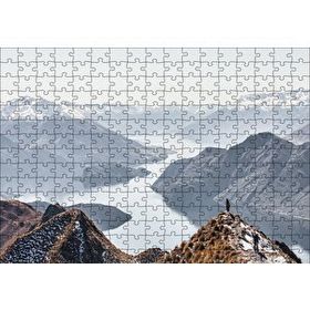Cakapuzzle Muhteşem Göl ve Dağ Manzarası 120 Parça Ahşap Puzzle