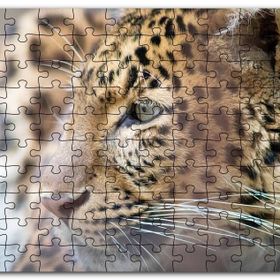 Cakapuzzle Muhteşem Güzellikteki Leopar Yakın Çekim Mdf 1000 Parça Puzzle