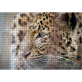 Cakapuzzle Muhteşem Güzellikteki Leopar Yakın Çekim Mdf 1000 Parça Puzzle
