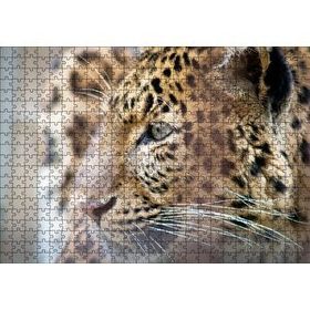 Cakapuzzle Muhteşem Güzellikteki Leopar Yakın Çekim Mdf 500 Parça Puzzle