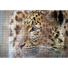 Cakapuzzle Muhteşem Güzellikteki Leopar Yakın Çekim Mdf 500 Parça Puzzle