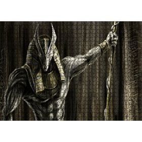 Cakapuzzle Muhteşem Kaslarıyla Anubis ve Asası Mdf 1000 Parça Puzzle