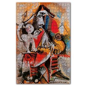 Cakapuzzle Musketeer And Amor 1969 By Pablo Picasso Ahşap 1000 Parça Puzzle